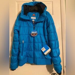 Columbia Omni-Heat Bright Blue 💙 Women’s  Puffer 🩵 Winter ❄️ Jacket
